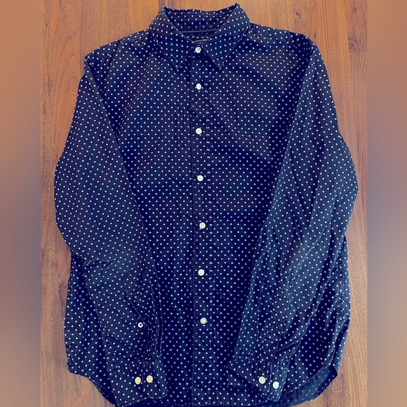 Banana Republic Navy Dress Shirt - Picture 1 of 2